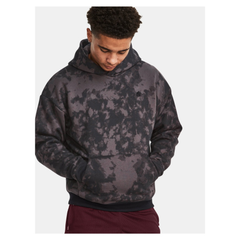 Tmavosivá mikina Under Armour Curry Acid Wash Hoodie