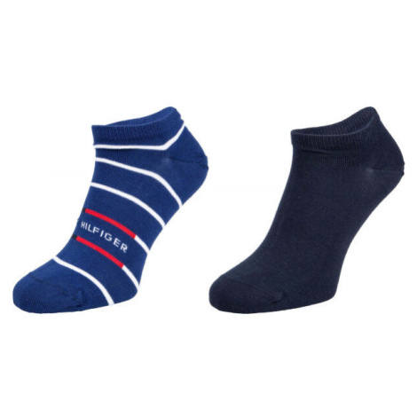 Tommy Hilfiger MEN SNEAKER 2P BRETON STRIPE Pánske ponožky, tmavo modrá, veľkosť