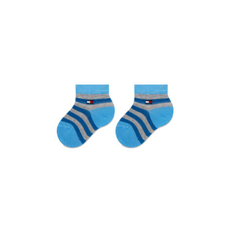 Tommy Hilfiger Súprava 3 párov detských členkových ponožiek 701218363 Sivá