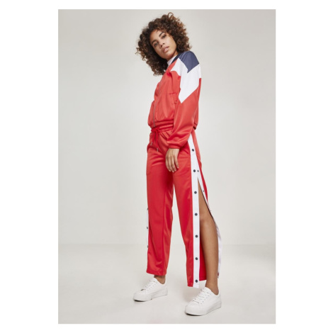 Women's 3-Tone Track Jacket firered/navy/white Urban Classics