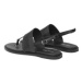 Calvin Klein Sandále Almond Tp Sandal-Hf Mono HW0HW01536 Čierna