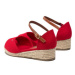 Tommy Hilfiger Espadrilky Rope Wedge Sandal T3A7-32185-0048 S Červená