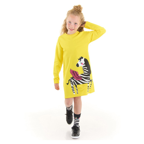mshb&g Winged Zebra Girl Yellow Dress
