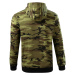 Malfini Camo Zipper Pánska mikina C19 camouflage green