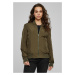 Women's Light Bomber Jacket - Dark Olive