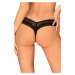 Tanga Obsessive Medilla crotchless thong Farba: Čierna