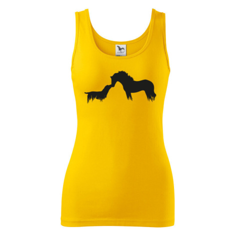 Dámské tričko - Potlač kôň a pes