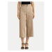 LAUREN RALPH LAUREN Culottes nohavice 200876606004 Béžová Wide Leg