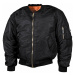 Bunda MFH® Flight Jacket MA1 “Bomber“ – Čierna