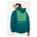 Trendyol Dark Green Oversize/Wide Cut Fleece Inside/Warm Sweatshirt