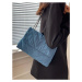 Modrá textílna kabelka