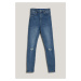 Džínsy Karl Lagerfeld Jeans Klj Hr Skinny Denim Visual Washed Blue Dstr