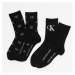 CALVIN KLEIN JEANS Womens 2Pack Allover Monogram Socks čierne
