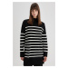 DEFACTO Relax Fit Striped Turtleneck Slit Knitwear Sweater Tunic