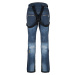 Kilpi JEANSO-M Pánske softshellové lyžiarske nohavice QM0256KI Tmavomodrá