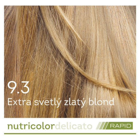 BIOKAP Nutricolor Delicato RAPID Farba na vlasy Extra svetlý zlatý blond 9.3 - BIOKAP