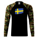 Švédsko vlajka štetkou - Camouflage LS