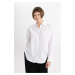 DEFACTO Oversize Fit Poplin Long Sleeve Shirt