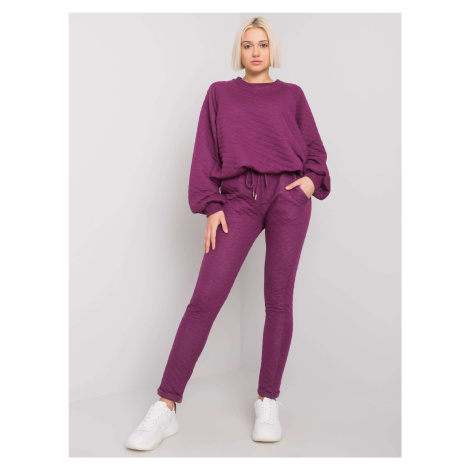 Purple two-piece quilted set Palermo