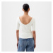 Top GAP Elbow Sleeve Modal Ballet Back Top New Off White