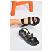 Fox Shoes Black Women's Daily Sandals