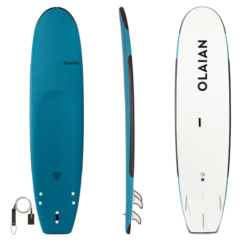 Penový surf 100 vystužený 8'2" 100 l + leash OLAIAN