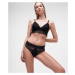 Spodná Bielizeň Karl Lagerfeld Padded Longline Lace Bra Black