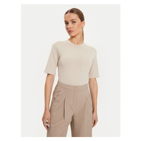 Max Mara Leisure Tričko Tahiti 2426366047600 Béžová Regular Fit