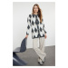 Trendyol Gray Diamond Patterned Knitwear Cardigan