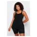 Trendyol Curve Black U Neck Tankini