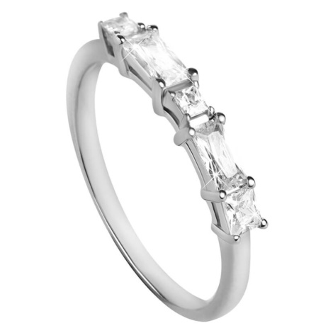 Silver Cat Žiarivý prsteň so zirkónmi SC302 60 mm