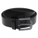 Belt made of lightweight synthetic leather in black/silver colour