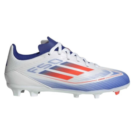 adidas F50 LIGA FG/MG J Detské kopačky, biela, veľkosť