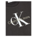 Calvin Klein Jeans Tričko Monogram Logo IU0IU00267 Čierna Regular Fit