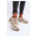 Women's eco leather sneakers beige Vinelli