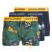 Jack&Jones Junior Súprava 3 kusov boxeriek 12228544 Zelená