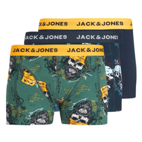 Jack&Jones Junior Súprava 3 kusov boxeriek 12228544 Zelená