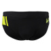 Pánske plavky michael phelps arkos brief black/bright yellow