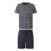 LIVERGY® Pánske krátke pyžamo (námornícka modrá/pruhy)