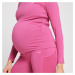 Dámsky tehotenský top s dlhými rukávmi MP Power – ružový