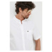 Bavlnená košeľa Lacoste pánska, biela farba, regular, s golierom button-down