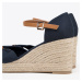 Dámske espadrilky s mašľou vpredu 98-DP-500-N