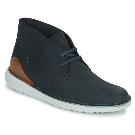 Clarks  Brahnz Mid  Polokozačky Námornícka modrá