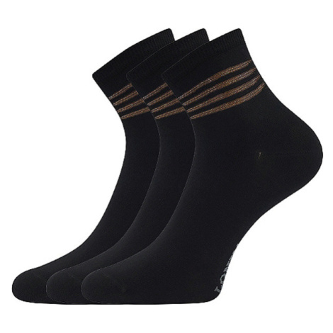 Lonka Fasketa Dámske elegantné ponožky - 3 páry BM000000638600100086 čierna