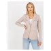 Women's beige cotton jacket with OH BELLA fastening