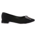 DGN 2801-23y Womens Pointed Toe Square Buckle Flats.