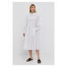 Šaty Herskind biela farba, midi, áčkový strih