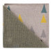 PETITE&MARS Deka pletená bavlnená Harmony Happy Triangles 80 x 100 cm