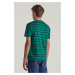 TRIČKO GANT STRIPED SS TSHIRT DEEP FOREST GREEN