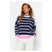 Trendyol Navy Blue Super Wide Fit Knitwear Sweater